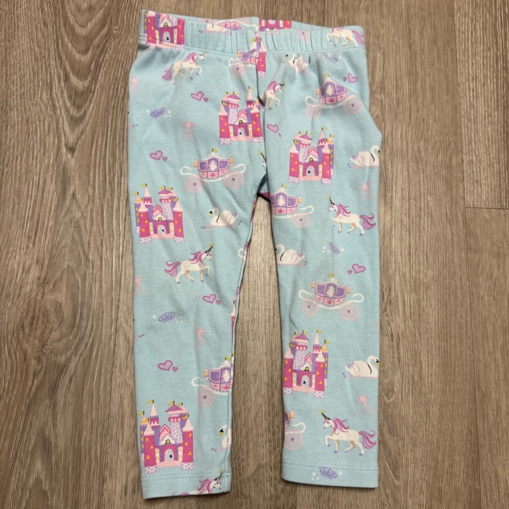 Gymboree Leggings with Castle and Unicorn Print